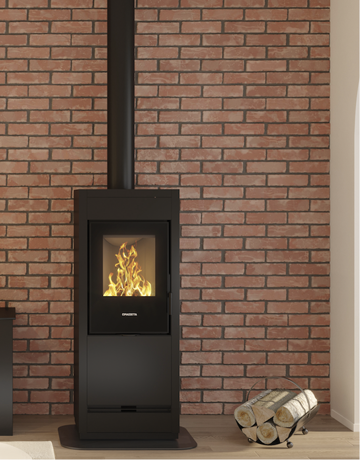 Image (Salon moderne avec insert à granulés)